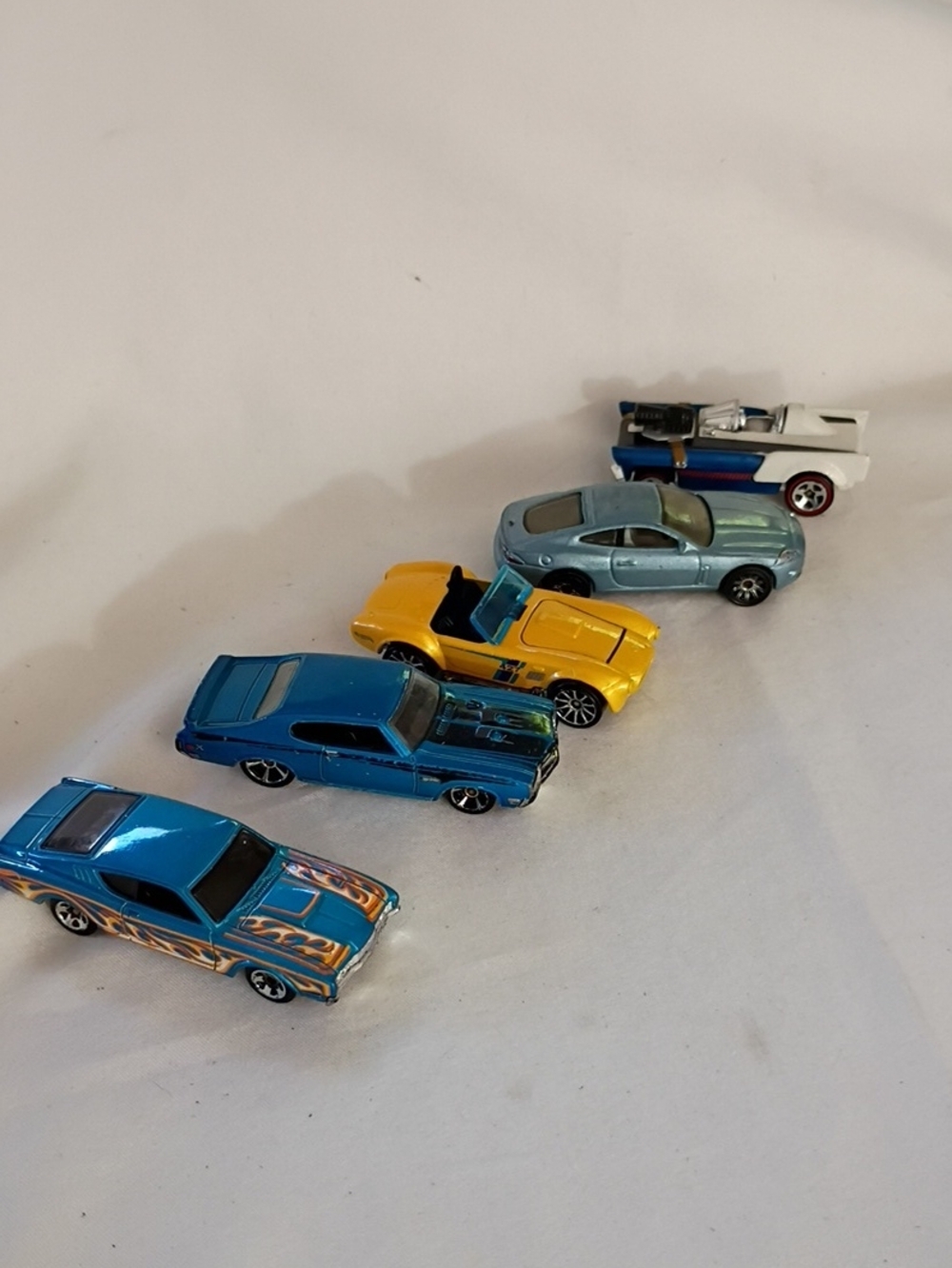 Set Of 5 Hot Wheels 2000s Mercury, Buick, Jaguar Toy Cars